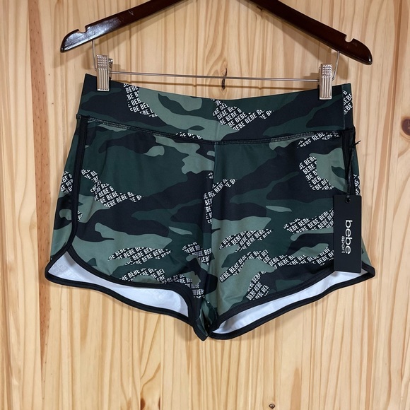 Bebe Sport NWT Camo Shorts Y2K Sz M Bebe Sport - Picture 4 of 16